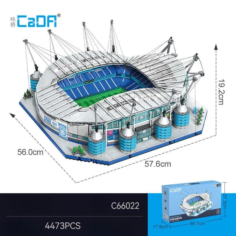 Cada C66022 Mancity Etihad Stadium Model DIY Assembling Architectural Bricks Toys Building Blocks Sets 10284 10272 10299