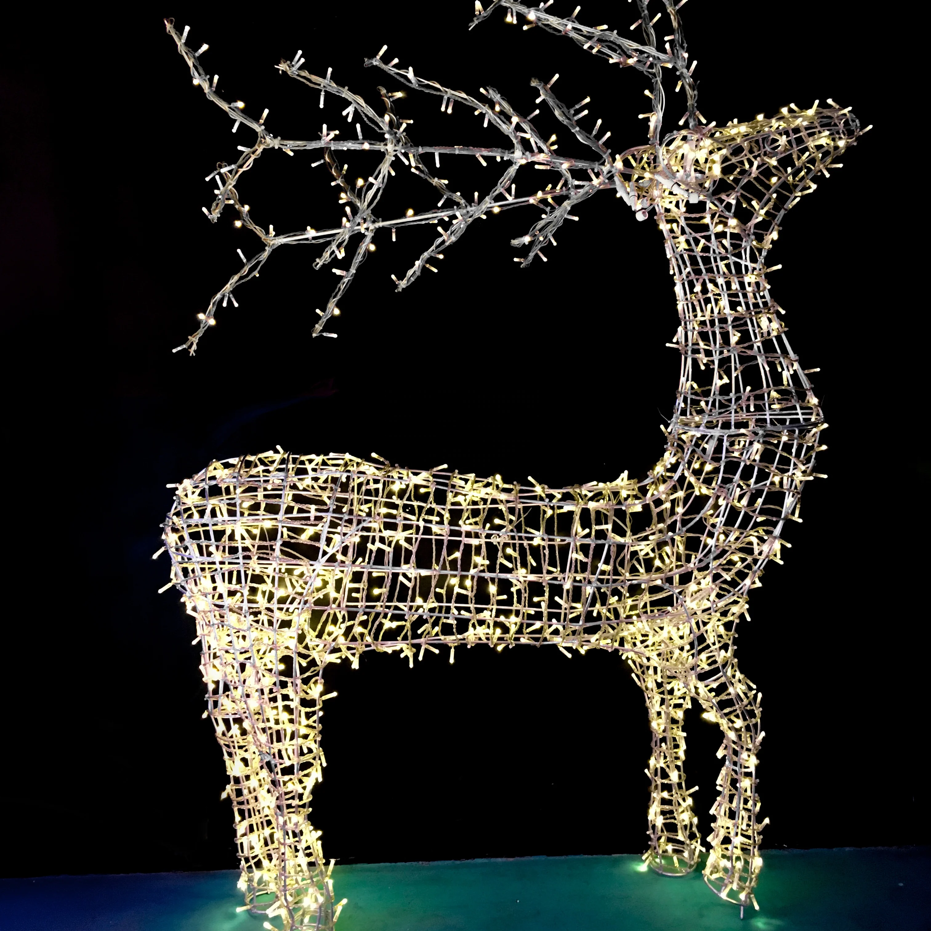 Motiv-lichter Tiere Outdoor 3d Led Festival-dekorationslicht 3d Straßendekoration Led Weihnachtsbeleuchtung Weihnachtsdisplay
