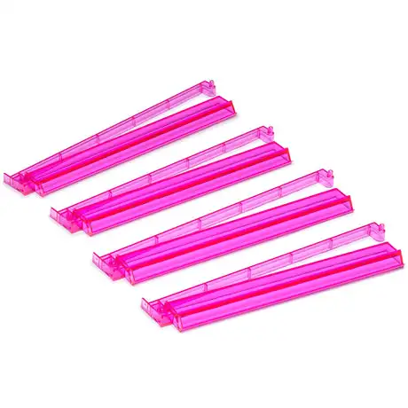 40cm Mahjong Tile Rack Pusher Set Acrylic Mahjongg Stand Pink Perspex Mahjong Organizer