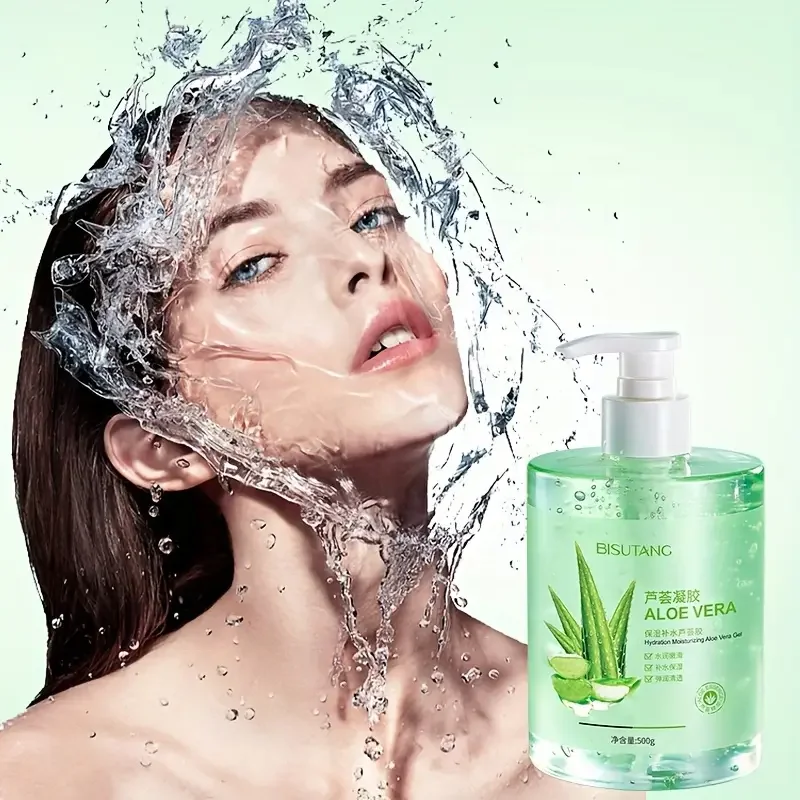 Bisutang 500ml Aloe Vera Gel  Feuchtigkeitsspendende Gesichtscreme