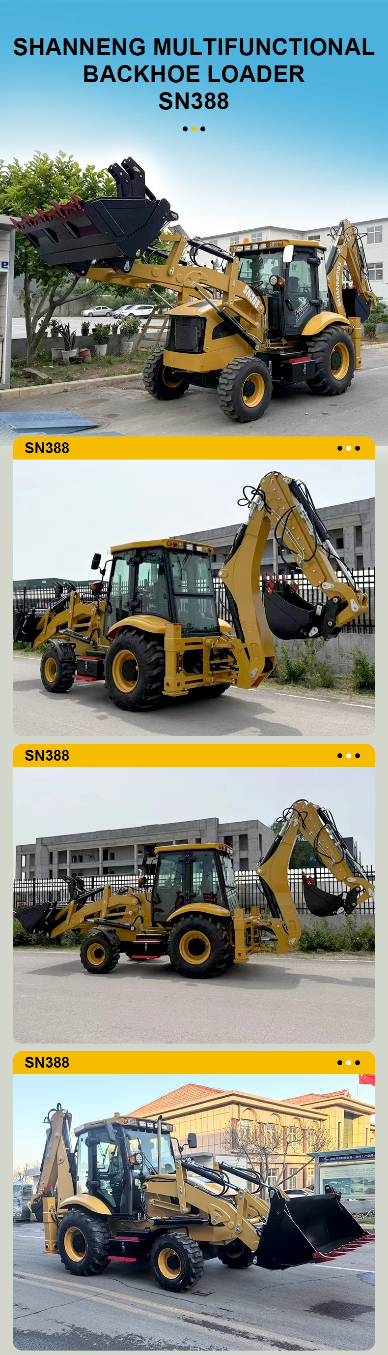 Used 4x4 Mini Loader Backhoe With 3 Ton Rated Load Good Condition Plc ...