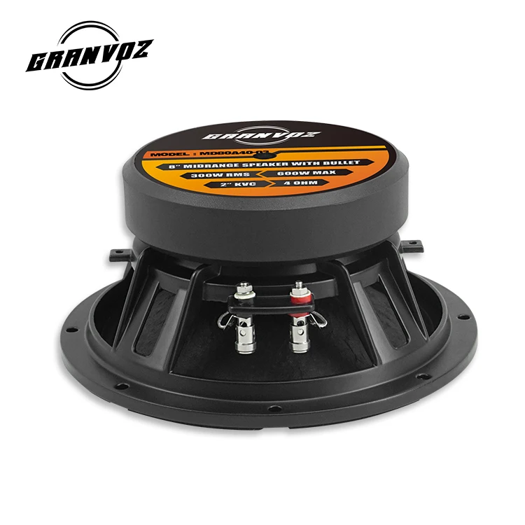 GRANVOZ OEM Pro Bullet Midrange 8 Inch 600Watt Aluminum Frame Car Audio Woofer Loudspeaker