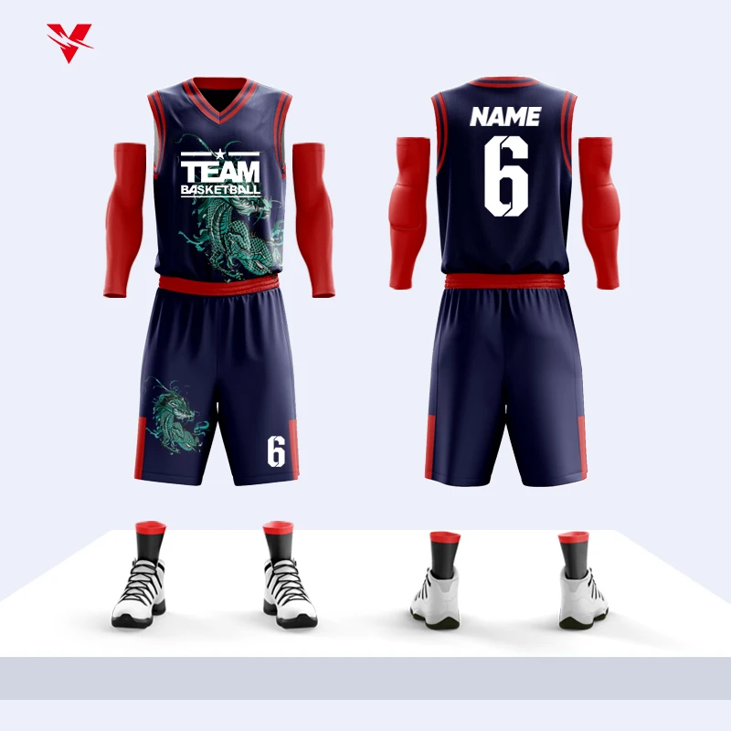 Wholesale Custom Sublimation Youth Boys High School College Basketball  Jersey Girls Basketball Uniforms With Number Logo WOB357 - Main Image