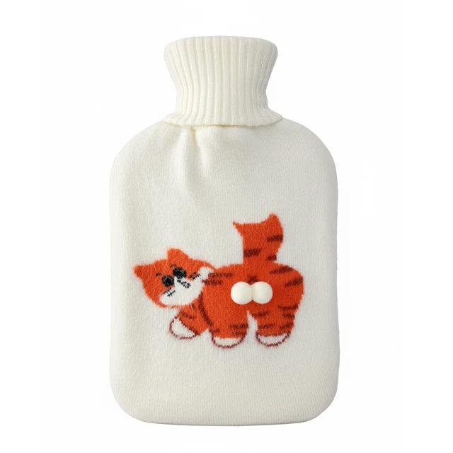 2000ml Rubber Knitted Cover Hot Water Bottle