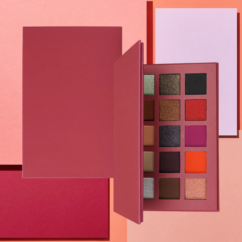 Новейшие 15 видов цветов Тени для век веганский макияж частная этикетка тени для век Палитра блестящие водонепроницаемые тени для век OEM логотип Sombra de ojos