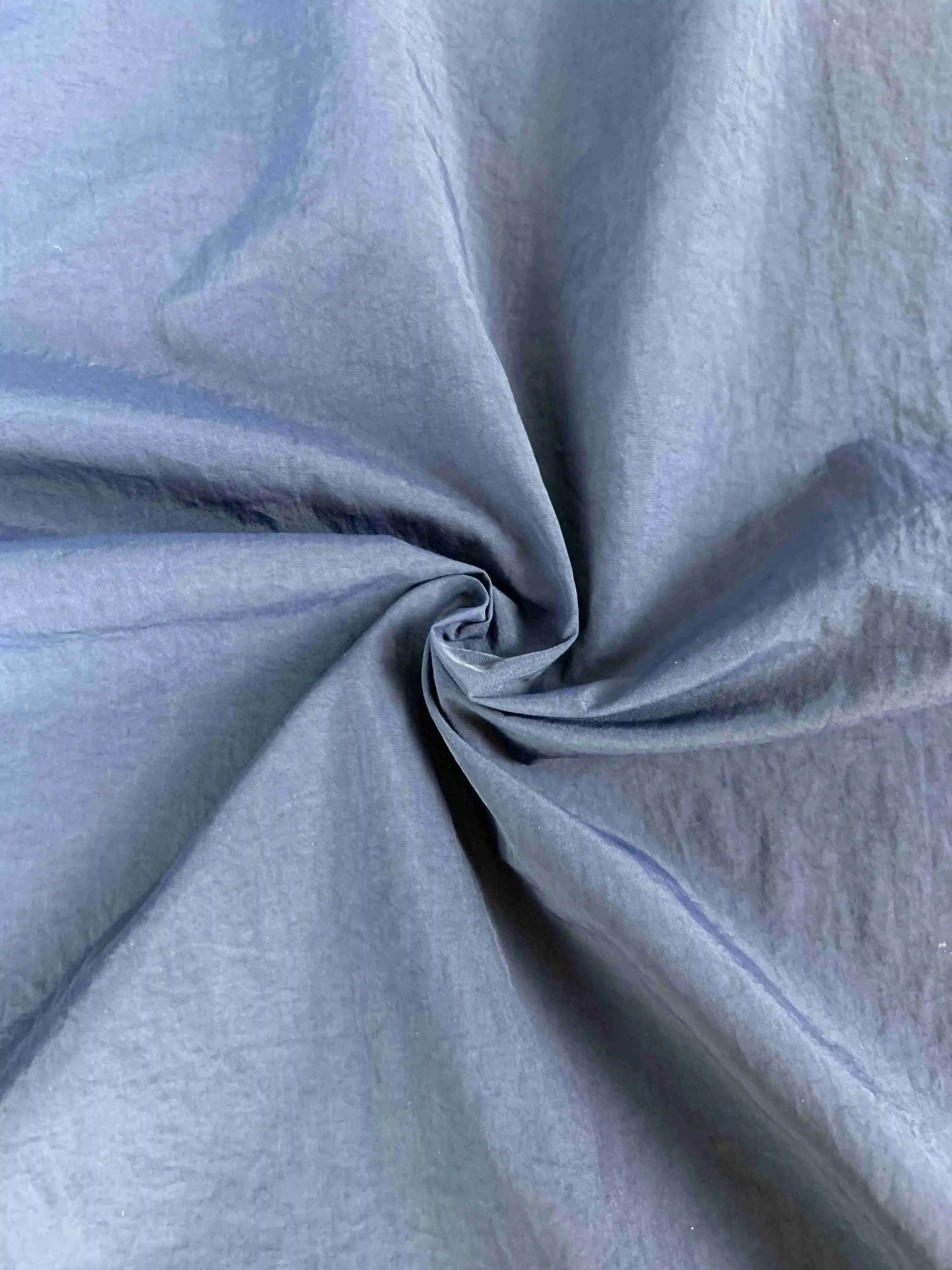 
Высококачественный темно-синий полностью тусклый нейлон Taslon 90d наружная переработанная 100% нейлоновая ткань 