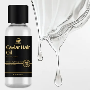 Customized Hair Oil High-Quality Caviar Nourishes Ends Hair Care Essential Oil for Frizz Split Hair