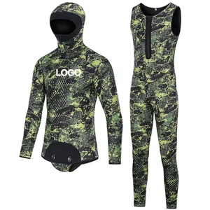 SBART Custom 3Mm 5MM 7MM Scuba Wetsuits 2pcs Sets Diving Wet Suit Open Cell Diving Spearfishing Wetsuit With Headgear