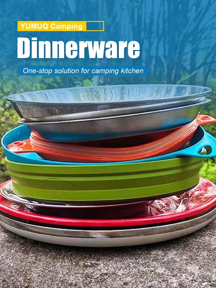 Yumuq Cheap Outdoor Camping Kitchen 12pcs Chaffing Dish 201 Stainless