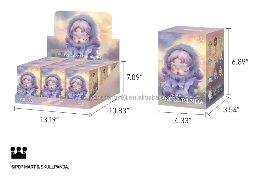 POPMART SKULLPANDA L’impressionnismeボックス SKULLPANDA L'impressionnisme Series Plush Doll - POP MART