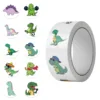 Jjt256 pegatinas en rollo de dinosaurios de dibujos animados