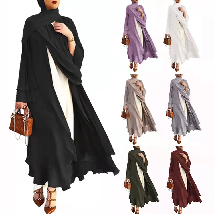 Muslim Women Floral Abaya Long Maxi Dress Islamic Turkey Arab Robe Casual  Kaftan | eBay
