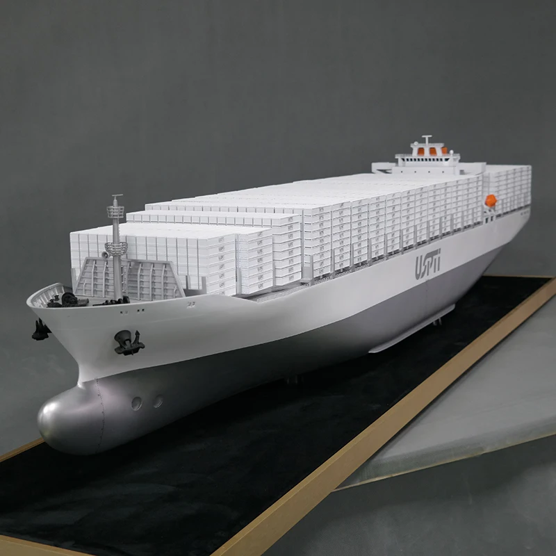 【A】O.A.S Factory Handmade 183cm Ship Model Shipping Company Container Gift with Flashing Feature