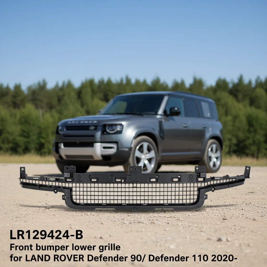 LR129424-B Sporty Body Kit Compatible Front Bumper Lower Grille for LAND ROVER Defender 90/ Defender 110 2020-