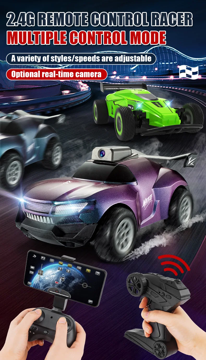 Gradient Color Car Shell Gravity Sensor Fpv Rc Remote Control Car With