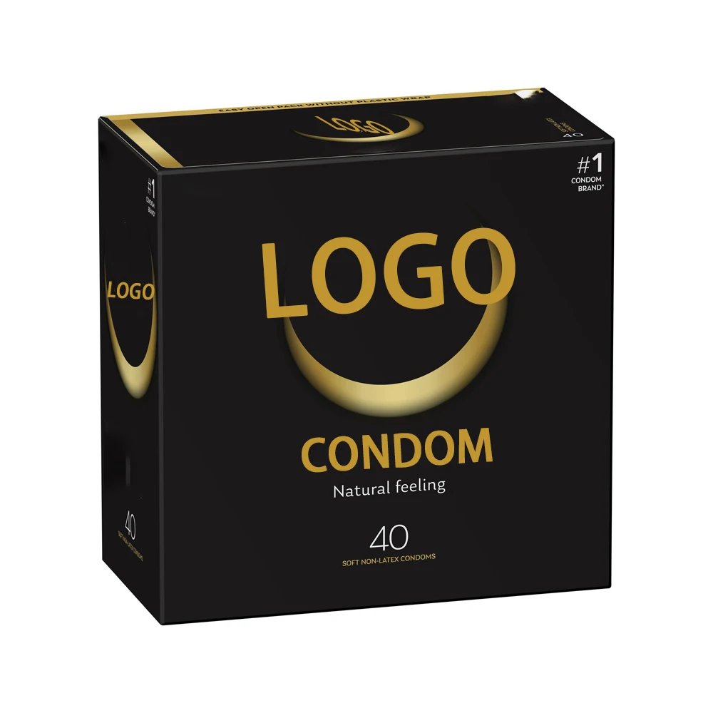 Customized Logo Card Paper Boxes for Personal Care Packaging Size Condom Size
