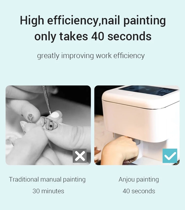 Hcn023 3d Smart Nail Machine Nail Painting Printer Nail Polish Machine