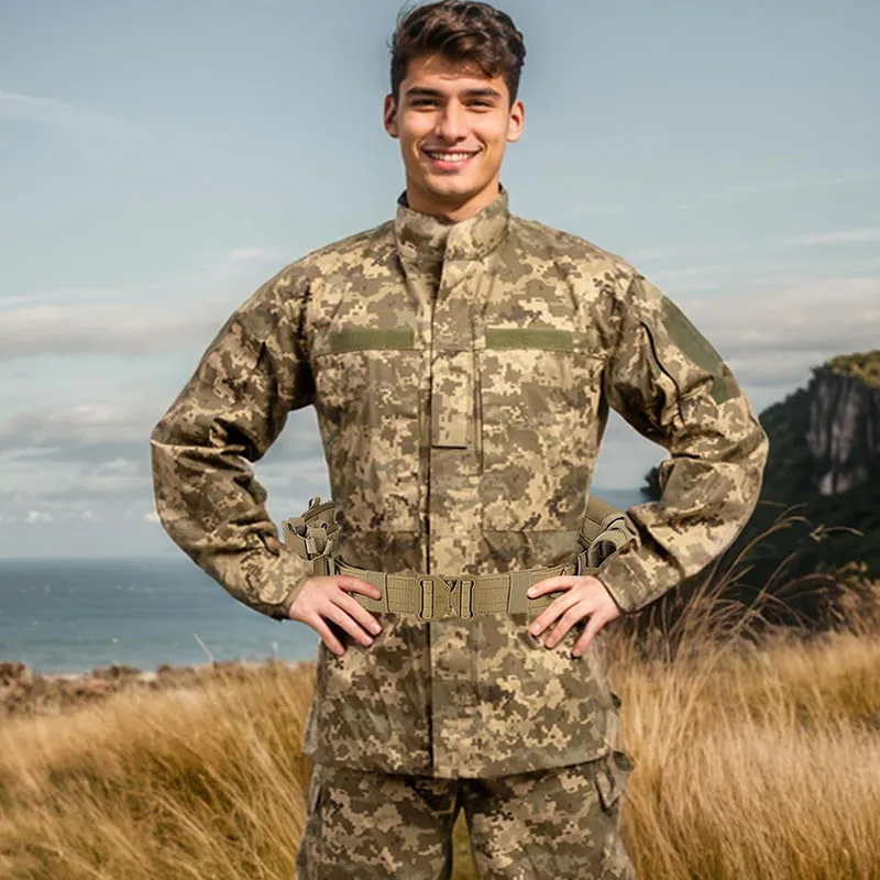 Detachable Utility Belt Adjustable Comfortable Heavy Duty Tactical Belt for Daily Commuting Hunting Simulated Training