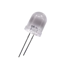 Hinchytek Custom Round Head 10mm Orange Water Clear Lens LED Lamp 2V 20mA 0.04W 200pcs/Bag Diode LED with Hole Customized