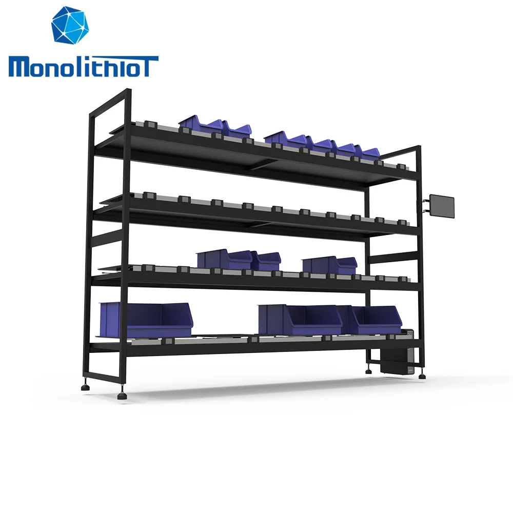 MonolithIoT Automatic Inventory Counting Management WMS System Smart Shelves for Fasteners Material Management
