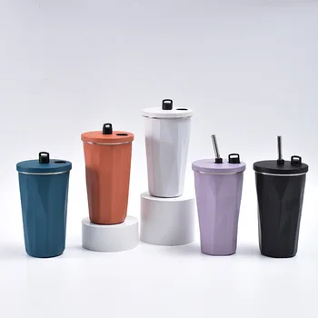 Newest Unique Cold Brew 500ml Vacuum Insulated Coffee Cup Travel Tumbler Stainless Steel Coffee Mug