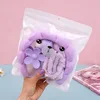 Purple -  Four-Piece Makeup Brush Set  (Zipper Bag)