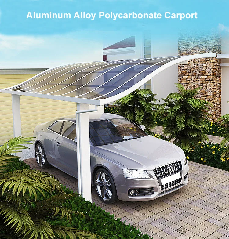 Free Standing Aluminum Carport Polycarbonate Roofing Car Parking Tent ...