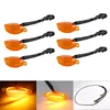 6 luces pequeñas + juego de cable de extensión de uno a seis [Carcasa amarilla]