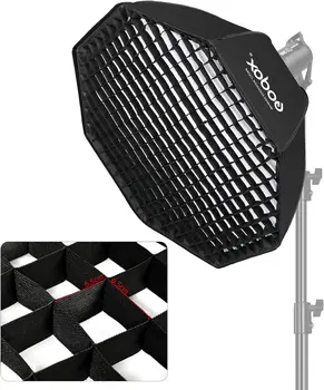 Godox SB-GUE 95cm Umbrella Octagon Bowens Mount Soft Box Light Reflector with Honeycomb Grid Softbox for Photography detail image