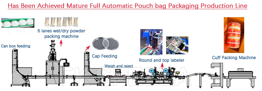 Automatic Multilane Pouch Bag Powder Filling Packaging Machine 8 Lane 10 Lane Snus Nicotine Pouch Packing Machine