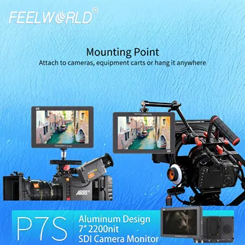 FEELWORLD P7S Camera DSLR Field Monitor 7 Inch 2200nit High Brightness IPS Screen OEM Custom Design Factory Price detail image