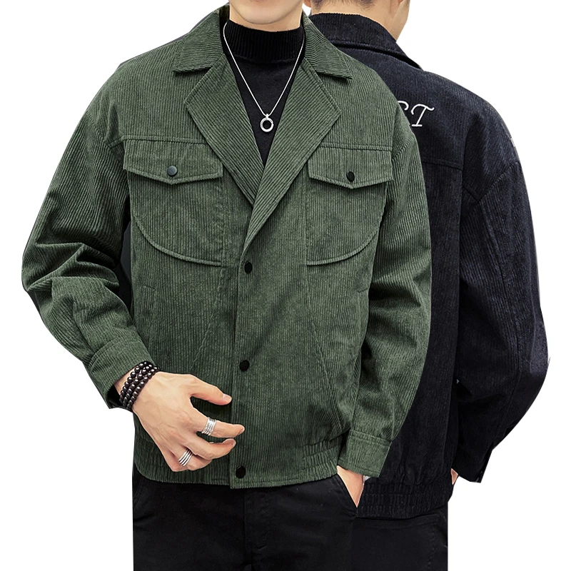 Cotton Corduroy Jacket For Men Autumn 