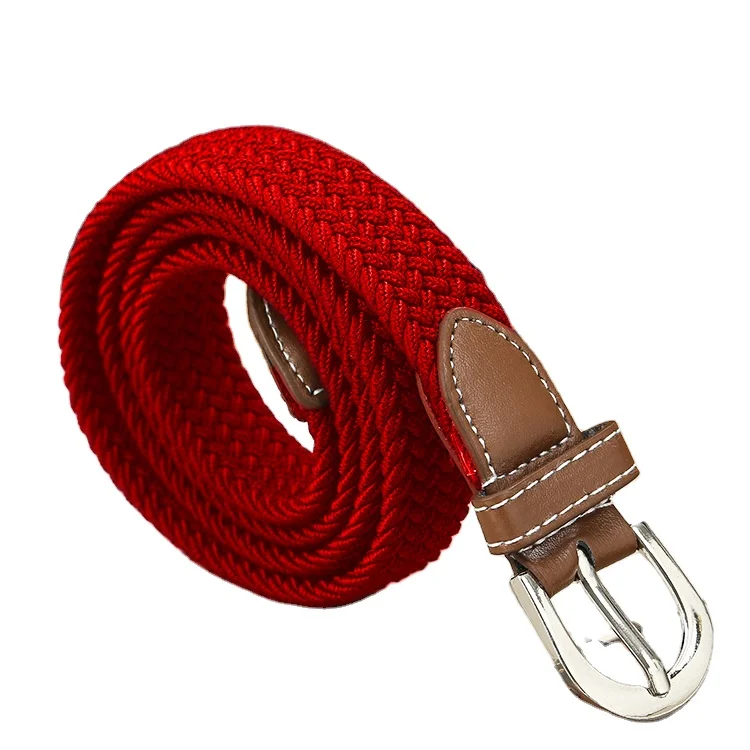New Canvas Fashion Weave Waist Belt Men 