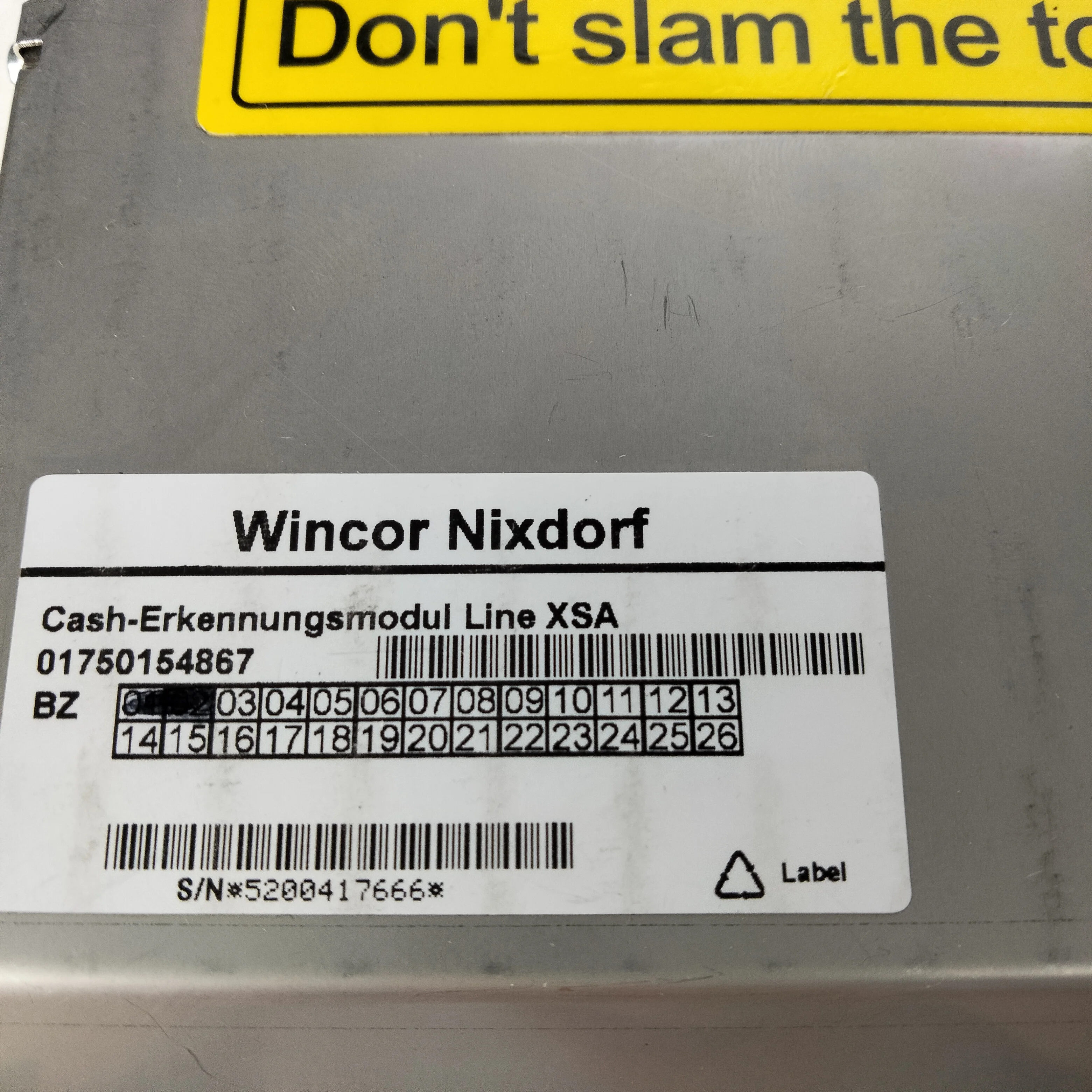Wincor Nixdorf Cash-Erkennungsmodul Line XSA 01750154867