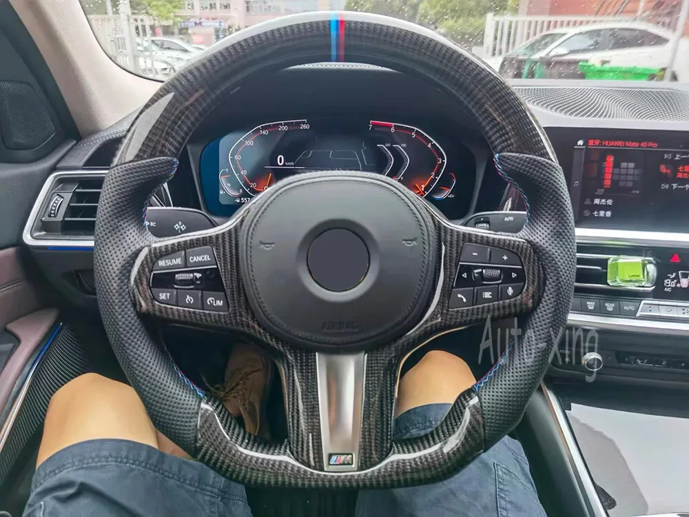 Изготовленный на заказ руль из углеродного волокна для Bmw G серии M3 G80 M4 G82 M5 F90 M8 X3m X4m X5m X6m G3x G1x G0x M Sport M6