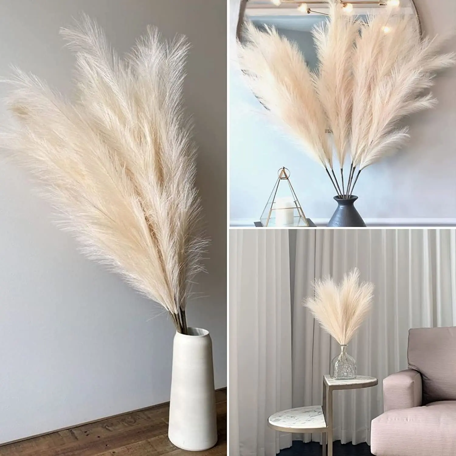 17 Inch Faux Pampas Grass Latest Trendy Design Arrangement For Home