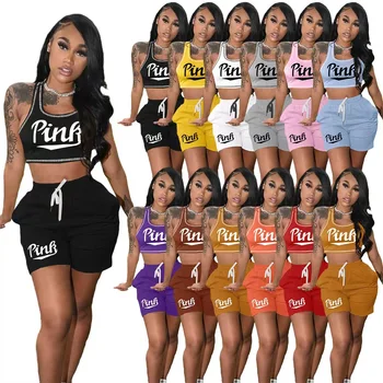 2022 New 2 Piece Set Women Clothing Women's casual clothes Customized LOGO women set summer Ladies clothes shorts Two Piece Set