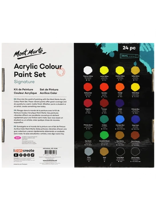 mont marte acrylic artist paint set