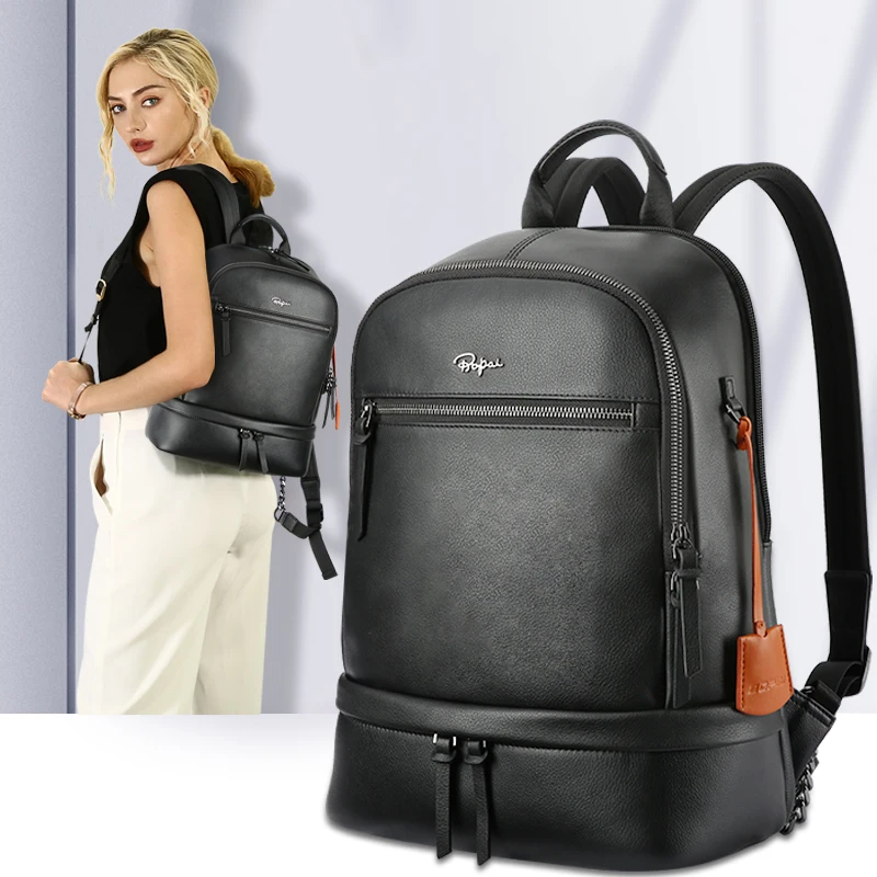 BOPAI Laptop Backpack - Premium Leather & Waterproof Design BOPAI Laptop Backpack - Premium Leather & Waterproof Design