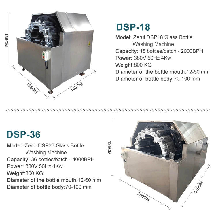 Semi Automatic General Old Return Reused Glass Bottle Washing Machine