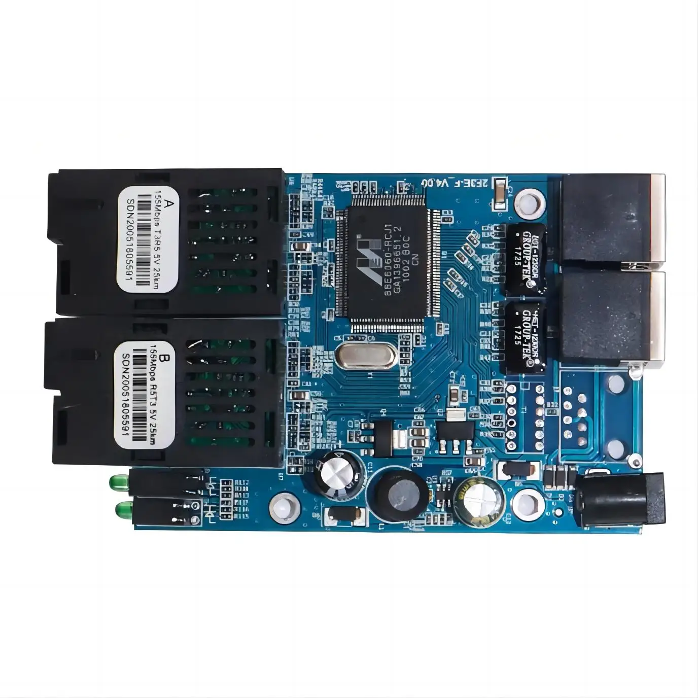 Switch Pcb 4 Port 100mbps Fiber Optic Transfer Switch