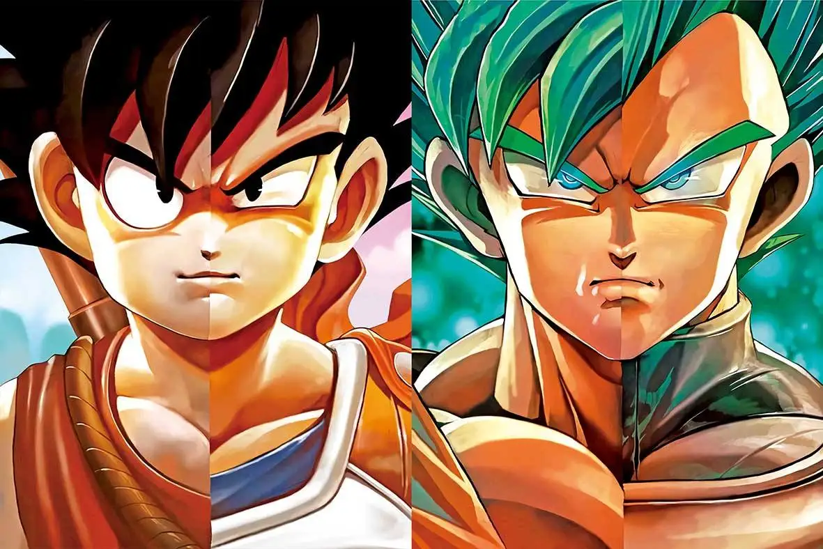 Dragon Ball Z Goku Adesivo De Parede Saiyajins 3D realista
