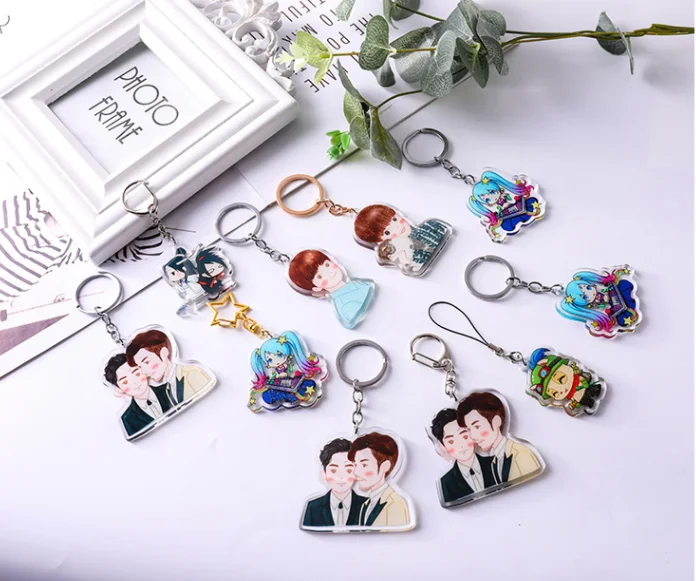Anime Comic Pictures Print Custom Poly Acrylic Shifting Sands Keychain ...