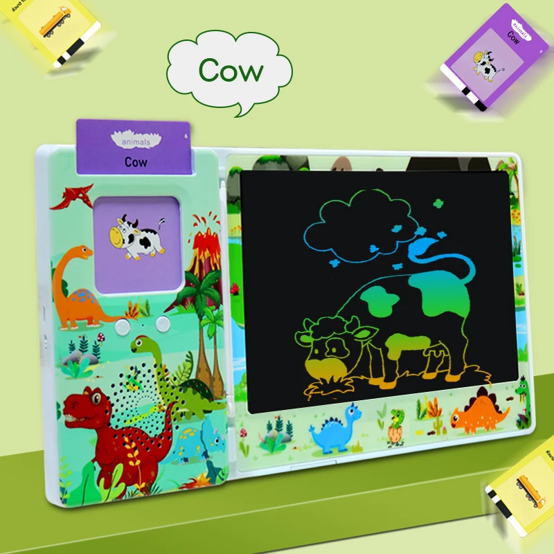 Learning Montessori Toys Speech Therapy Toys Educational  Inch Lcd  Writing Tablet For Kids Talking Flash Card - Buy Learning Montessori Toys  Speech Therapy Toys,Educational Toys Lcd Writing Tablet For Kids,Talking  Flash