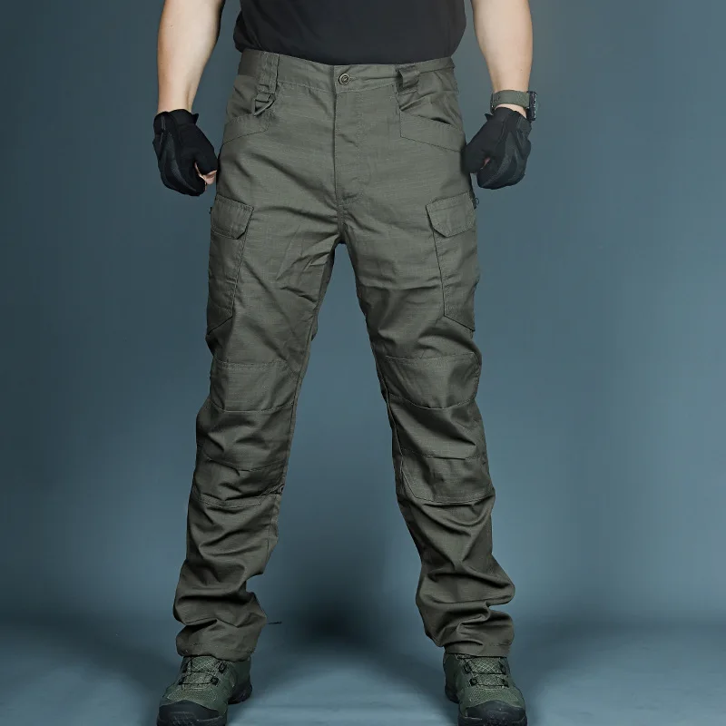Men's Camouflage Outdoor Combat Cargo Pants Wear-resisting Waterproof ...