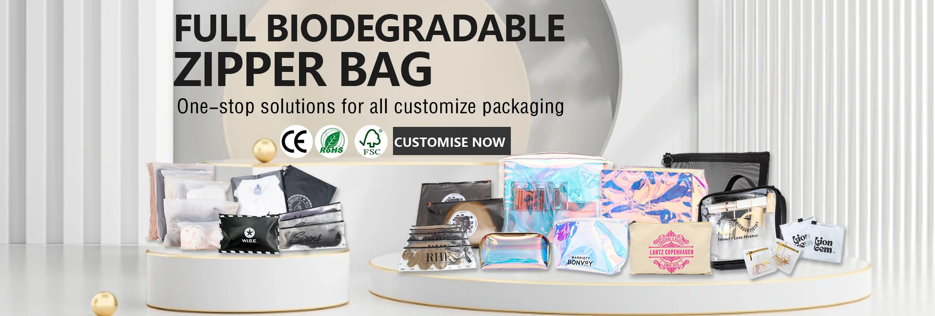 Eco Friendly Custom Logo Printed Pvc Plastic Frosted Transparent Zipper