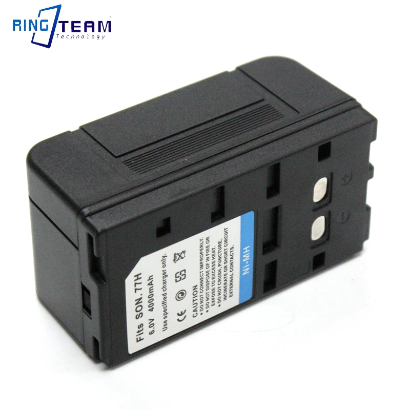 6V 4000mAh NP-77H Camera Battery for Sony CCD-F30 F33 F34 F35 F36 F38 F40 F45 and Other Models