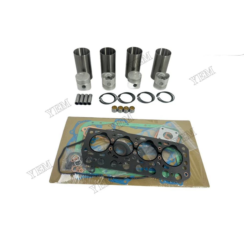 Overhaul Kit With Gasket Set Compatible for Mitsubishi K4C Engine Rebuild Kit 5