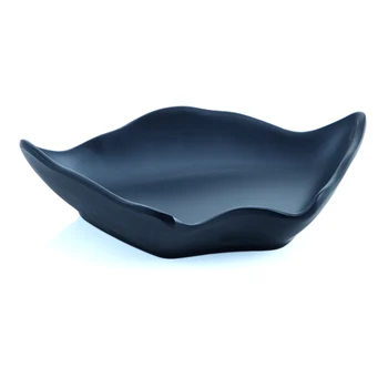 Wholesale Japanese Restaurant Dinnerware 5.5 Inch Unbreakable Reusable Black Melamine Dish