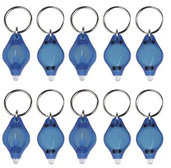 Wholesale promotional gifts LED custom UV purple light keychain flashlighting Gel logo key chain flash light